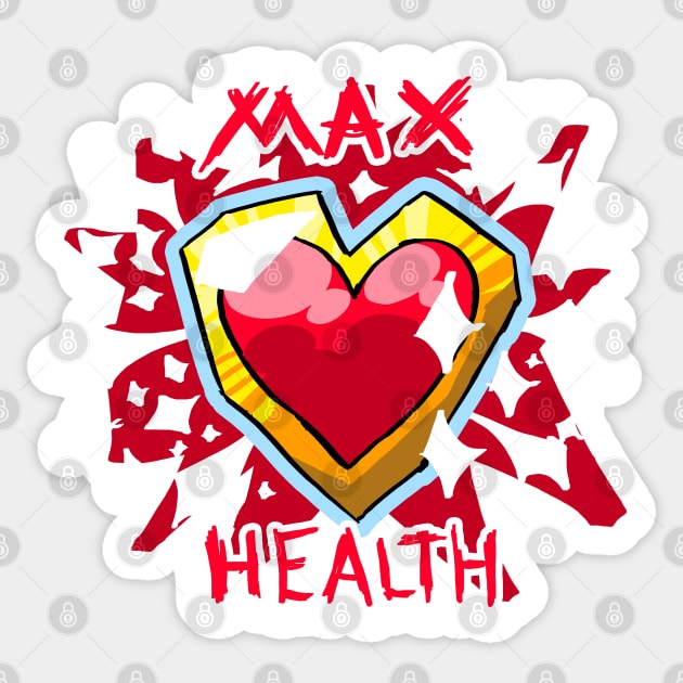 MAX HEALTH Sticker by BlaineTanuki